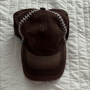 Football stitch hat